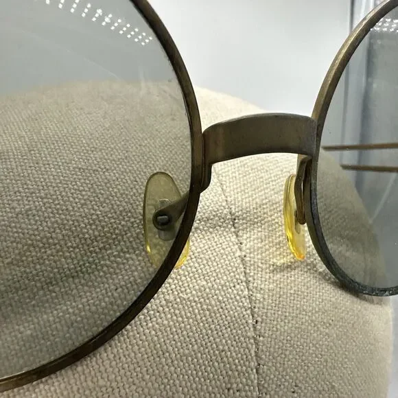 Oleg Cassini Cool Ray Polaroid 340 Round Gold Sunglasses  display picture 2